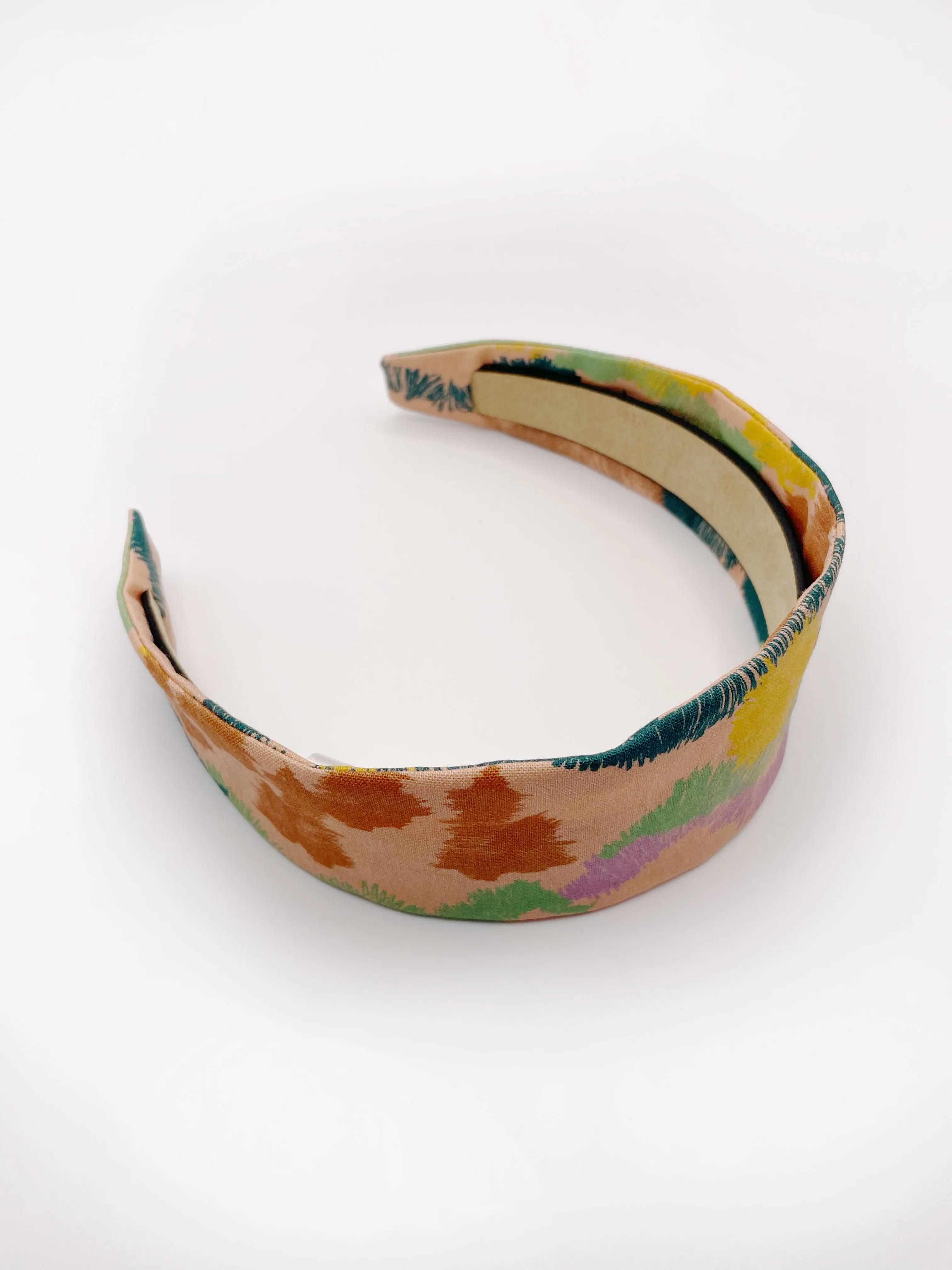 Abstract Earth Tone Fabric Headband  Sonoran Desert Hills Boho Headband