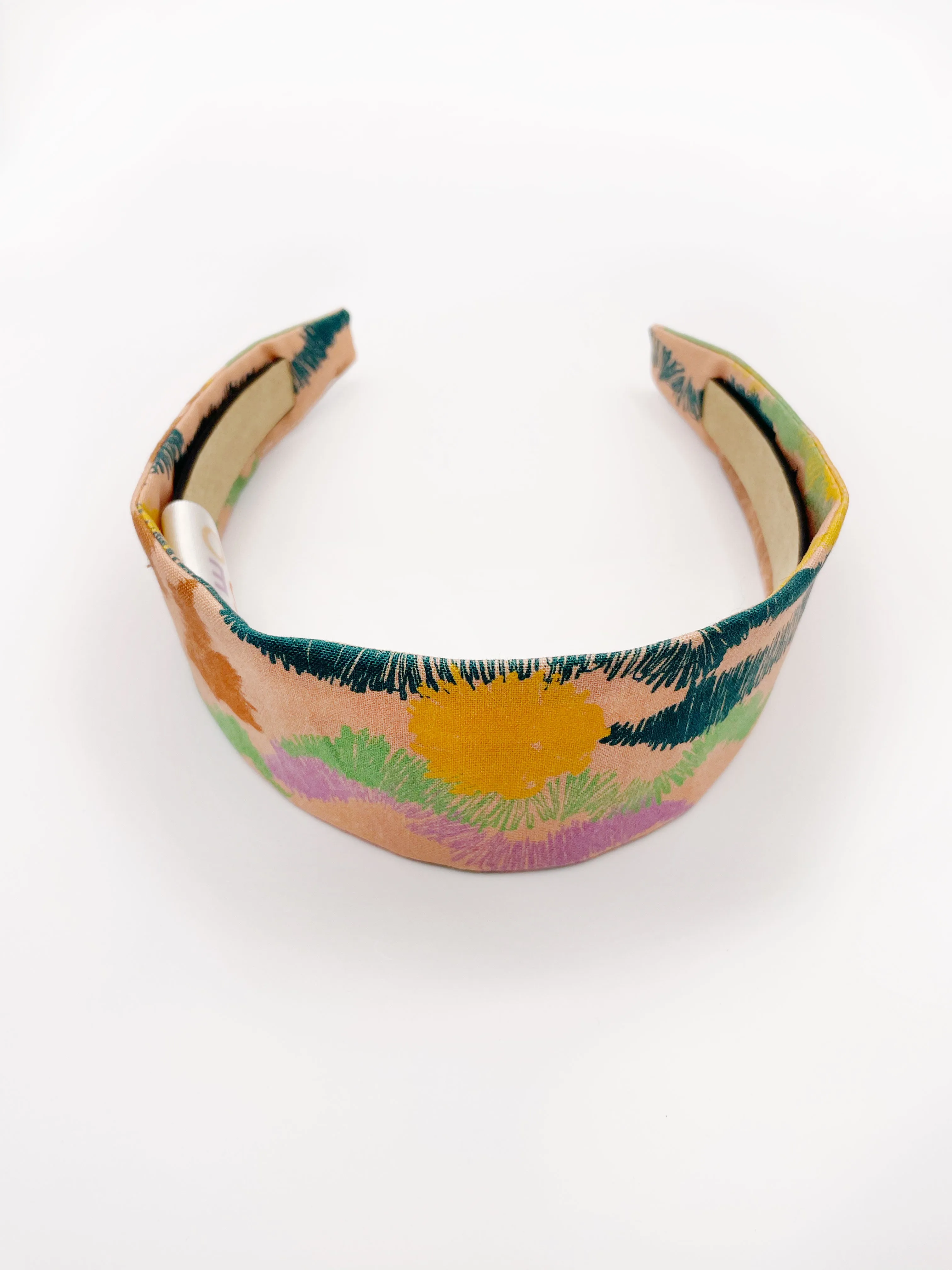 Abstract Earth Tone Fabric Headband  Sonoran Desert Hills Boho Headband