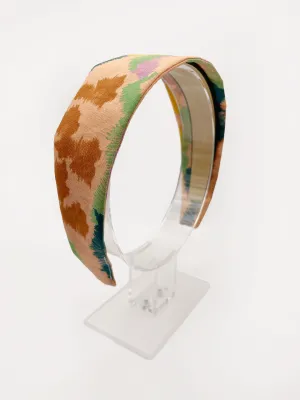 Abstract Earth Tone Fabric Headband  Sonoran Desert Hills Boho Headband