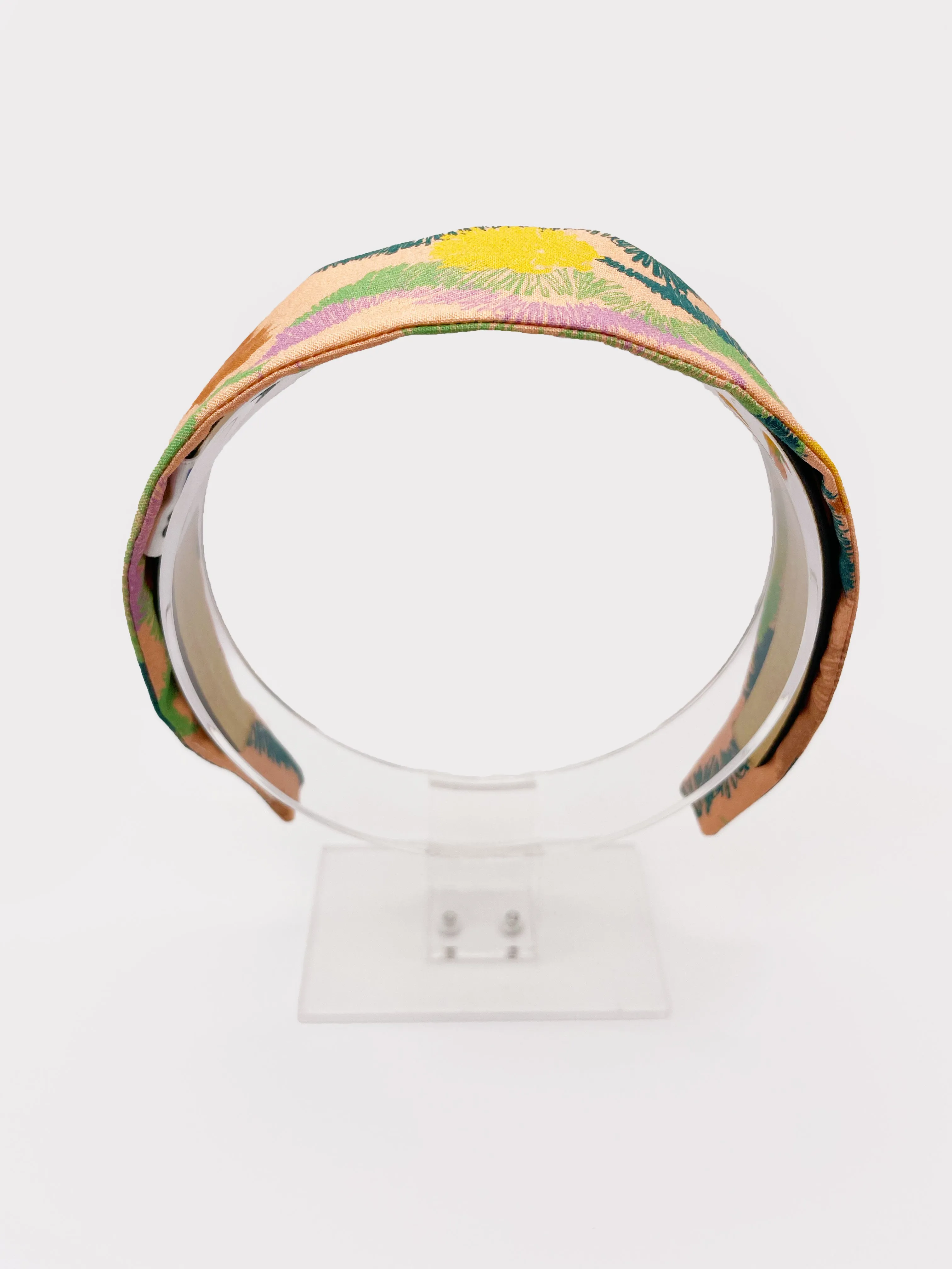Abstract Earth Tone Fabric Headband  Sonoran Desert Hills Boho Headband