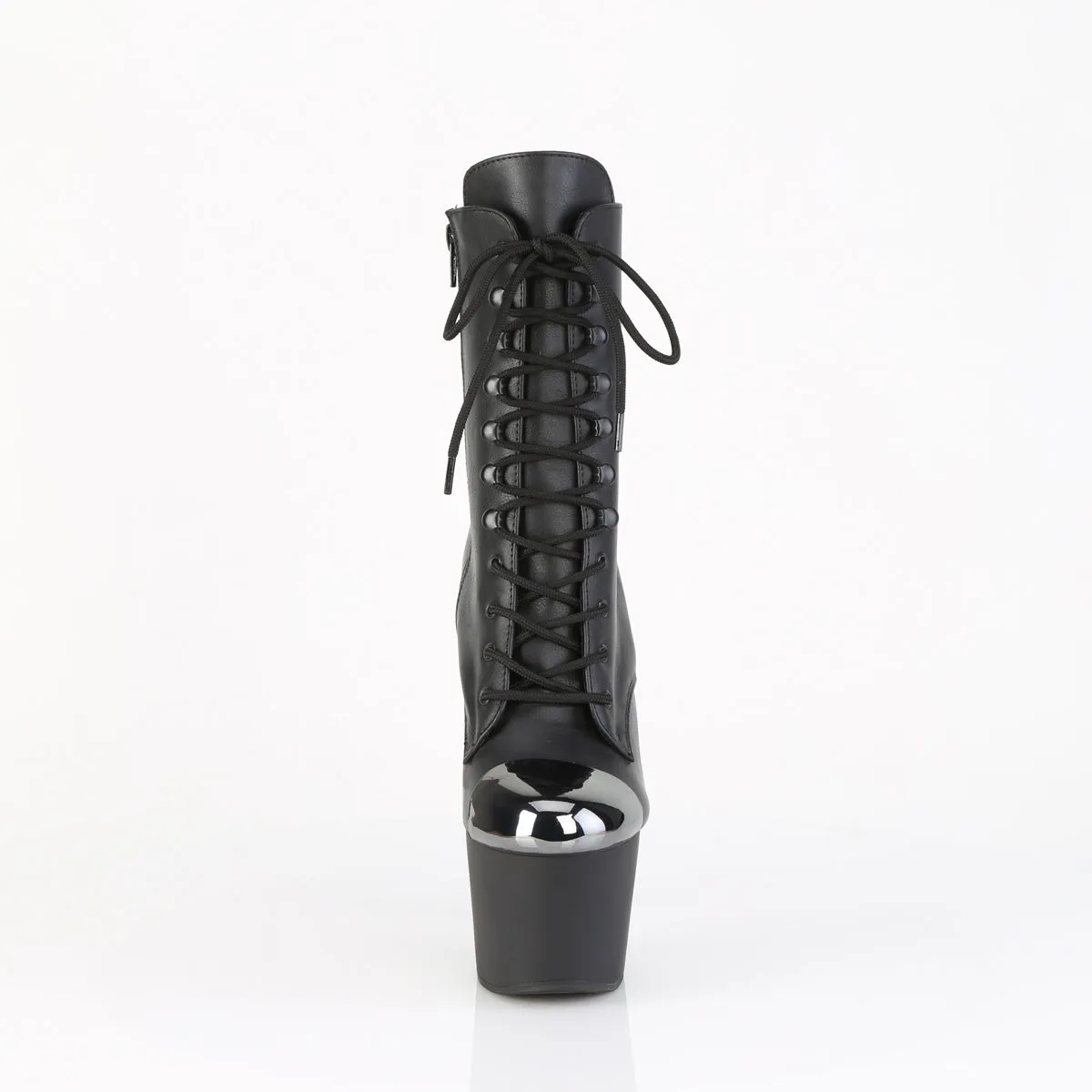 ADORE-1020ESC Pleaser Black Faux Leather Sexy Platform Shoes (Pole Dancing Heels)