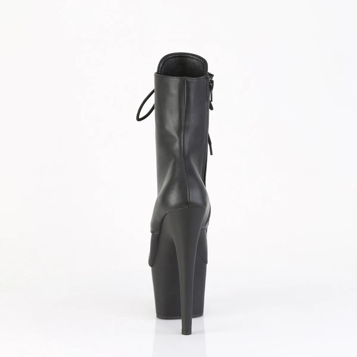 ADORE-1020ESC Pleaser Black Faux Leather Sexy Platform Shoes (Pole Dancing Heels)