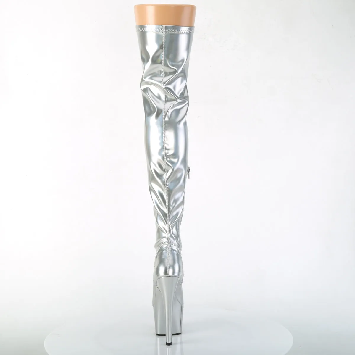 ADORE-3000HWR Pleaser Silver Sexy Platform Shoes (Pole Dancing Heels)