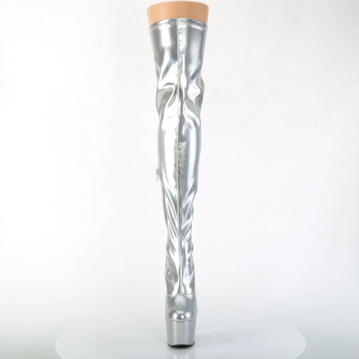 ADORE-3000HWR Pleaser Silver Sexy Platform Shoes (Pole Dancing Heels)