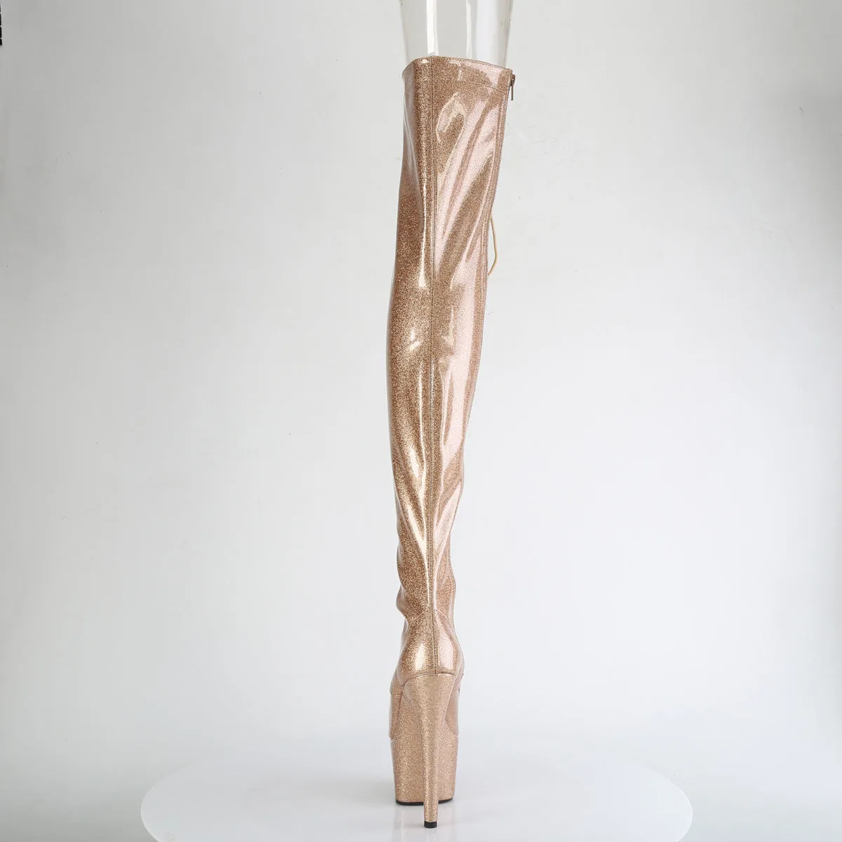 ADORE-3021GP Pleaser Gold Glitter Sexy Platform Shoes (Pole Dancing Heels)