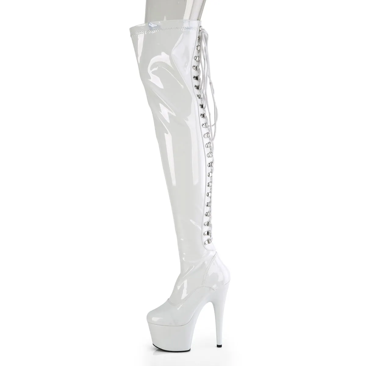 ADORE-3063 Pleaser White Sexy Platform Shoes (Pole Dancing Heels)