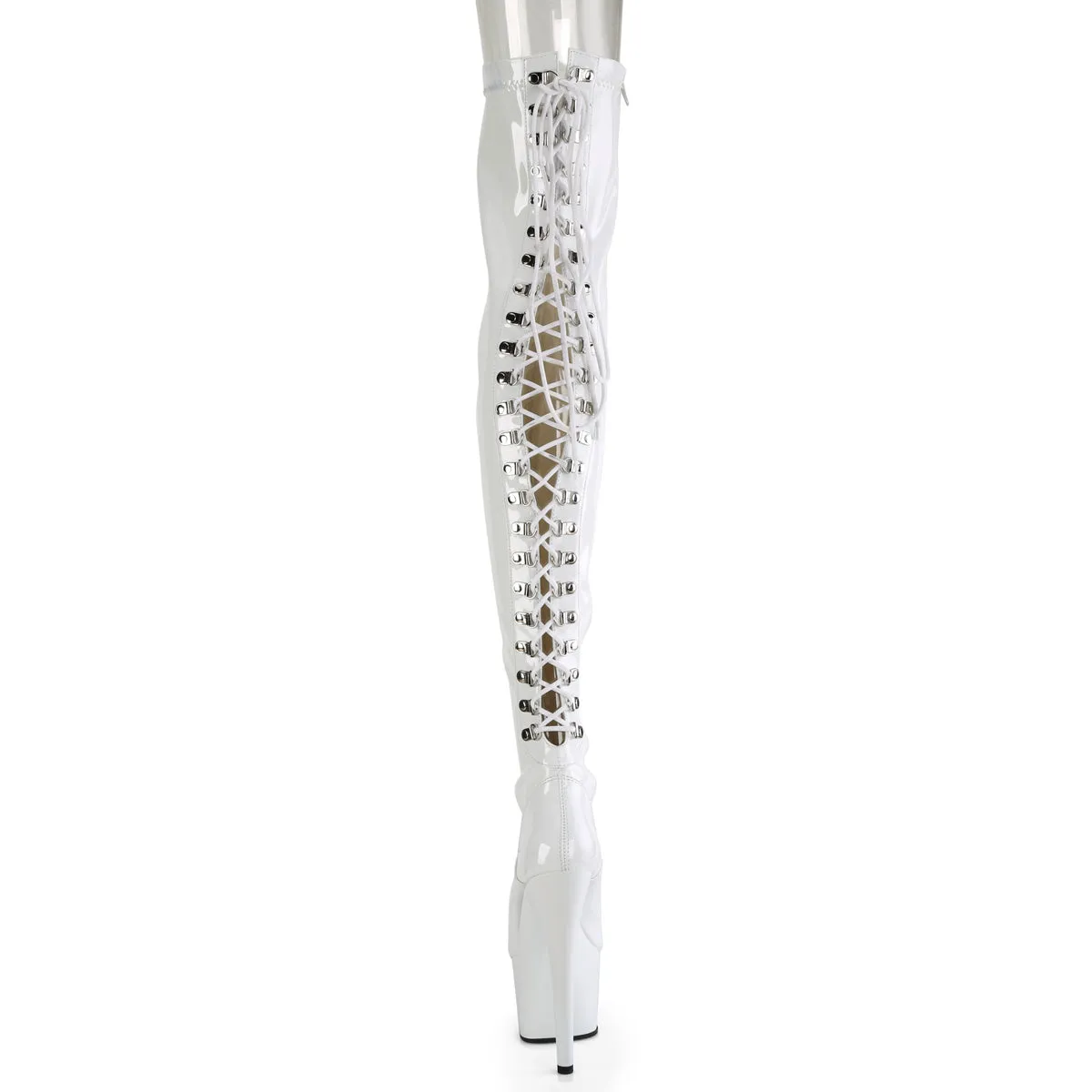 ADORE-3063 Pleaser White Sexy Platform Shoes (Pole Dancing Heels)