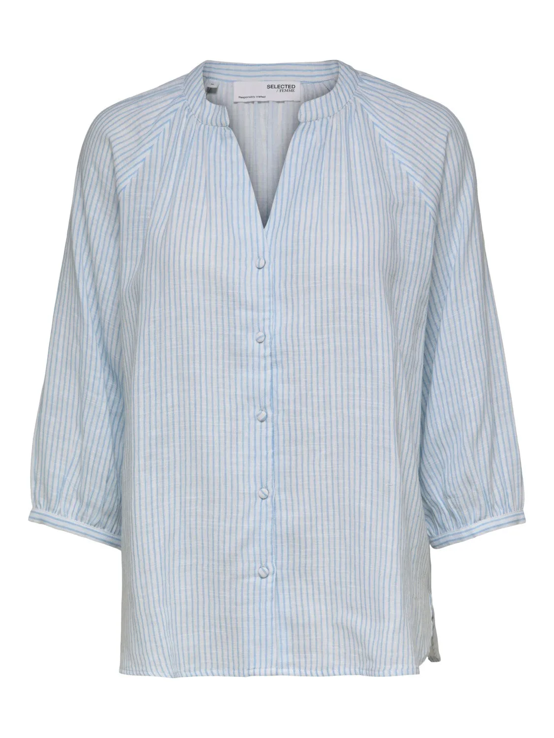 Alberta 3/4 Shirt - Blue Bell
