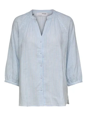 Alberta 3/4 Shirt - Blue Bell
