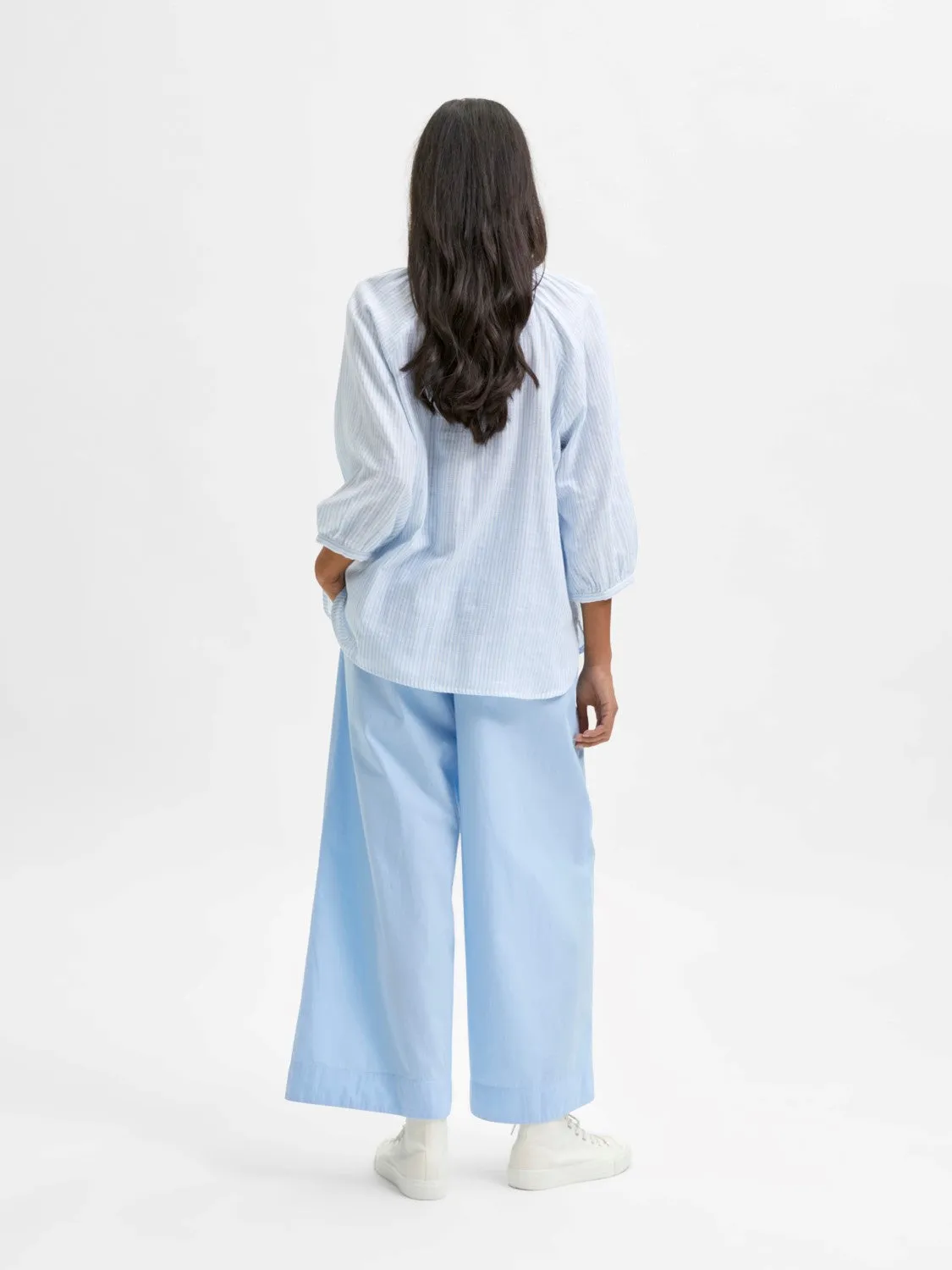 Alberta 3/4 Shirt - Blue Bell