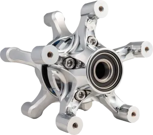 ARLEN NESS Hub - Spider - Dual Disc - Front - Chrome Harley-Davidson 71-661