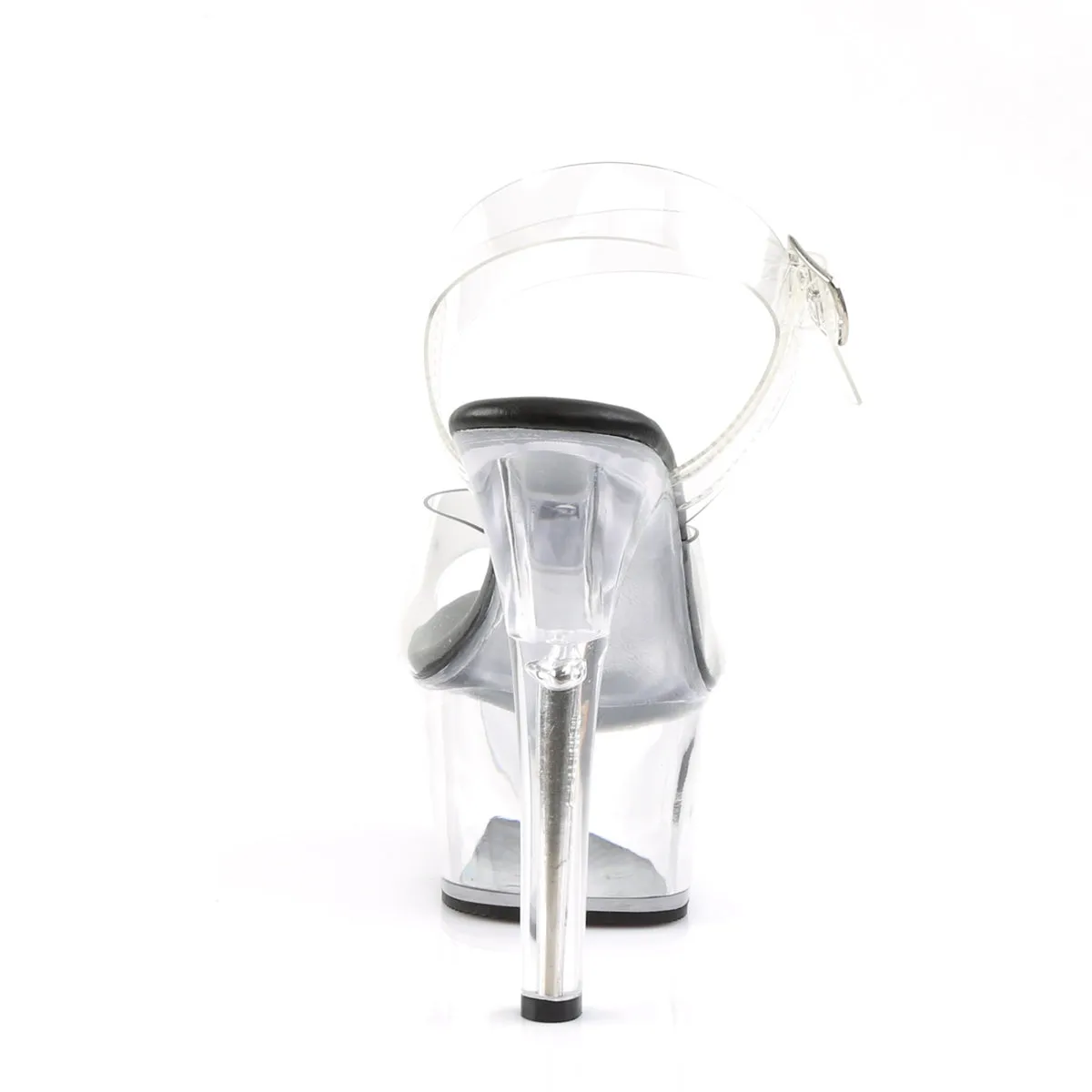 ASPIRE-608 Pleaser Clear/Black Sexy Platform Shoes (Pole Dancing Heels)