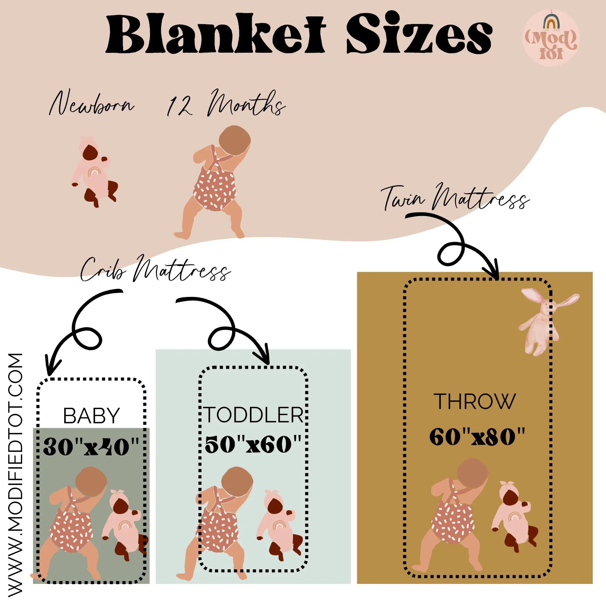 Boho Desert Personalized Minky Blanket