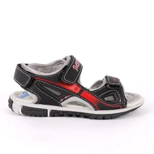 Boys Black Trekkers
