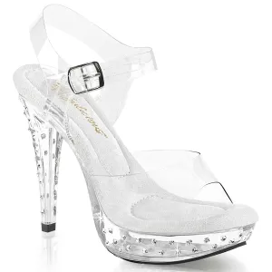 COCKTAIL-508SDT Fabulicious 5" Cocktail Clear Sexy Shoes (Posing Shoes)