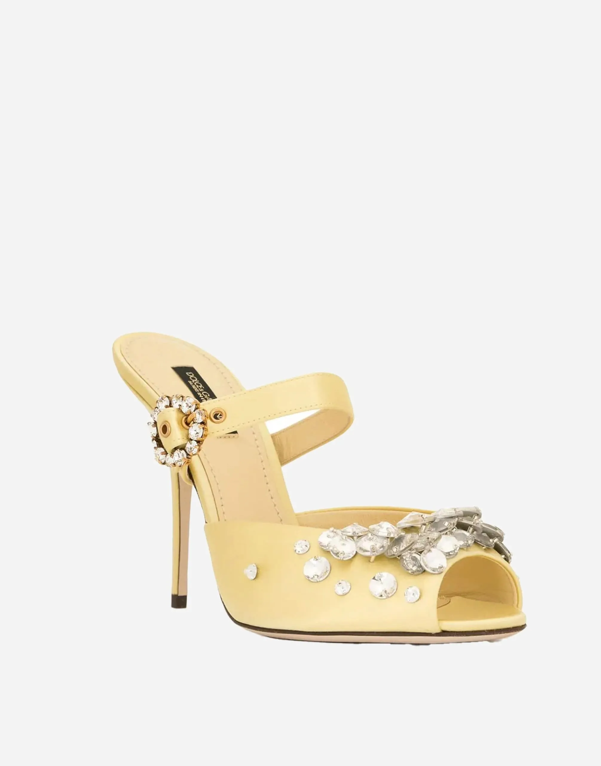 Crystal-Embellished Metallic Pumps