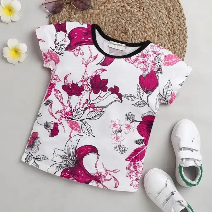 Floral Printed Top - Offwhite