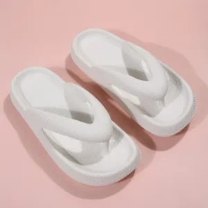 Joskaa  Flip Flops Women Thick Bottom Human Character Drag Summer Home Bath Summer Sandy Shoes