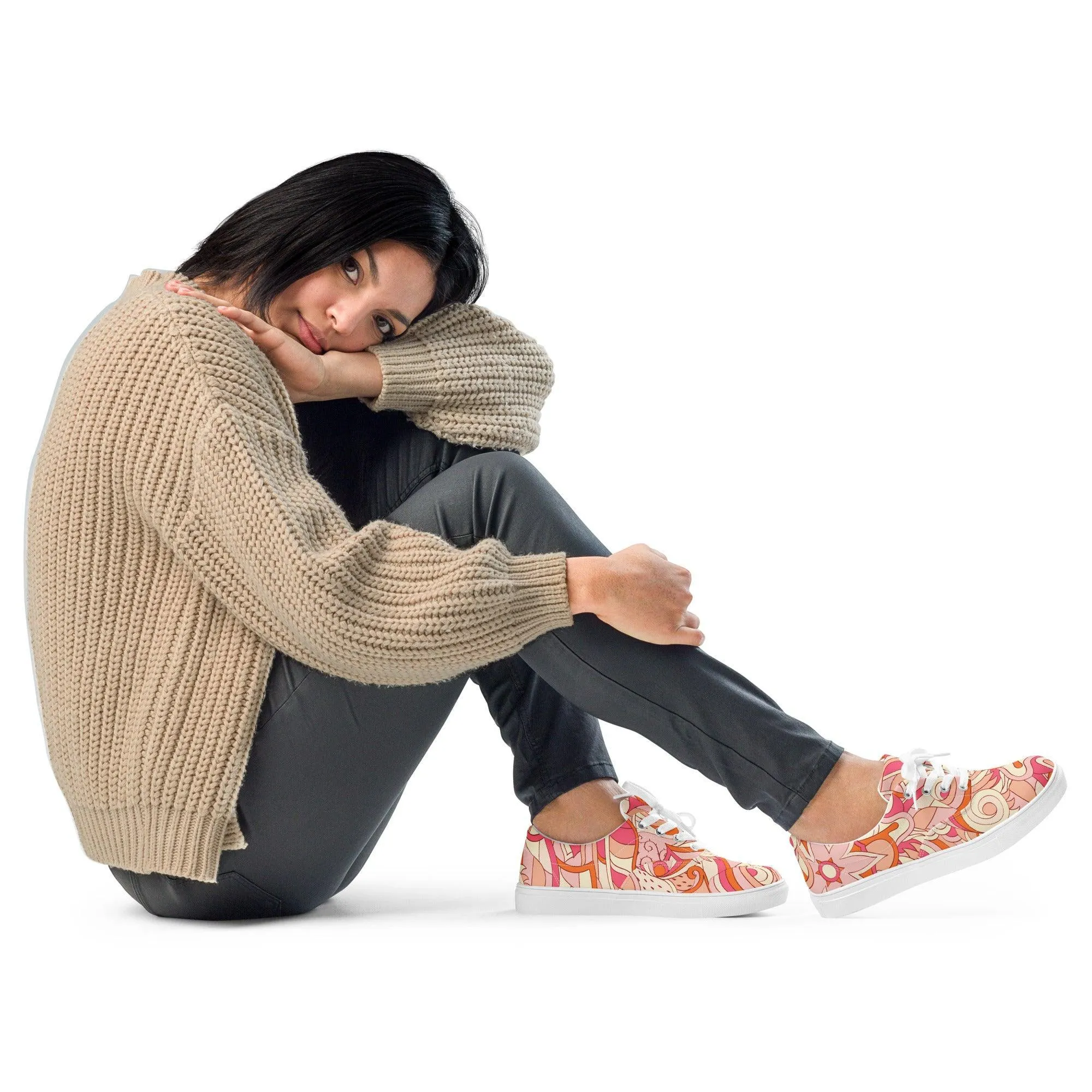 Keki Lace Up Canvas Sneakers