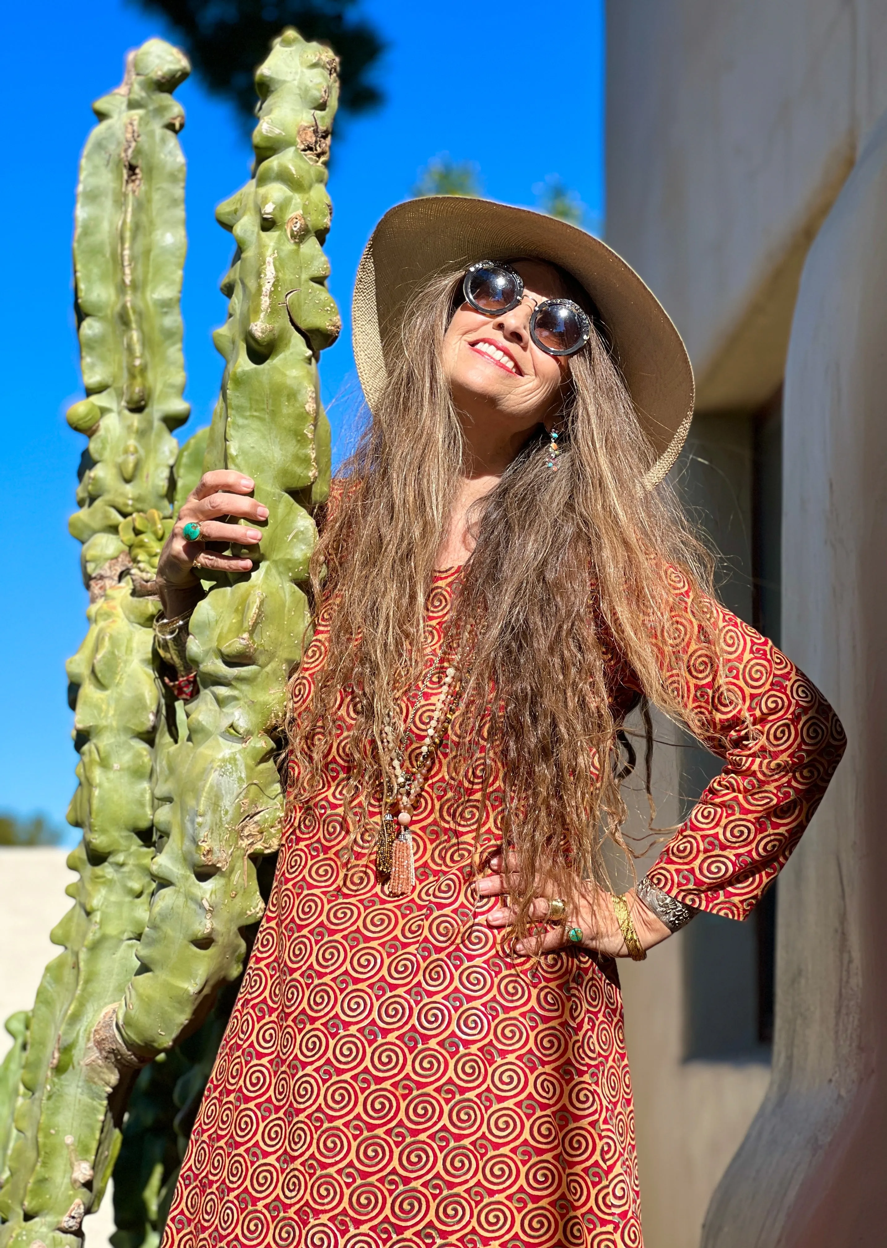 Klimt Ruby Red Mermaid Dress Final Sale