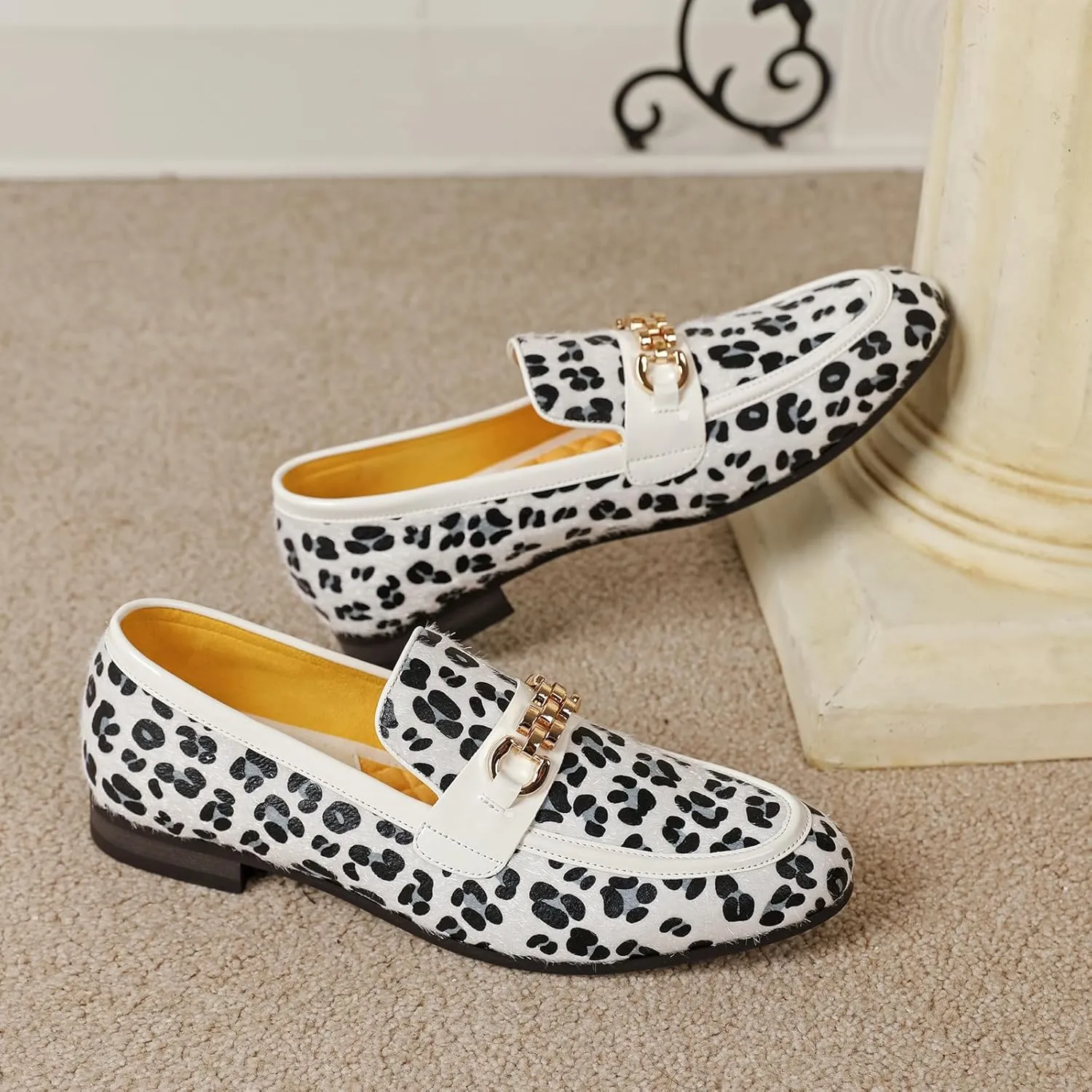 Men's Fashion Formal Velvet Loafers and Wedding Dress Shoes for Men, Penny Slip-On Smoking Luxury Men Casual Shoes