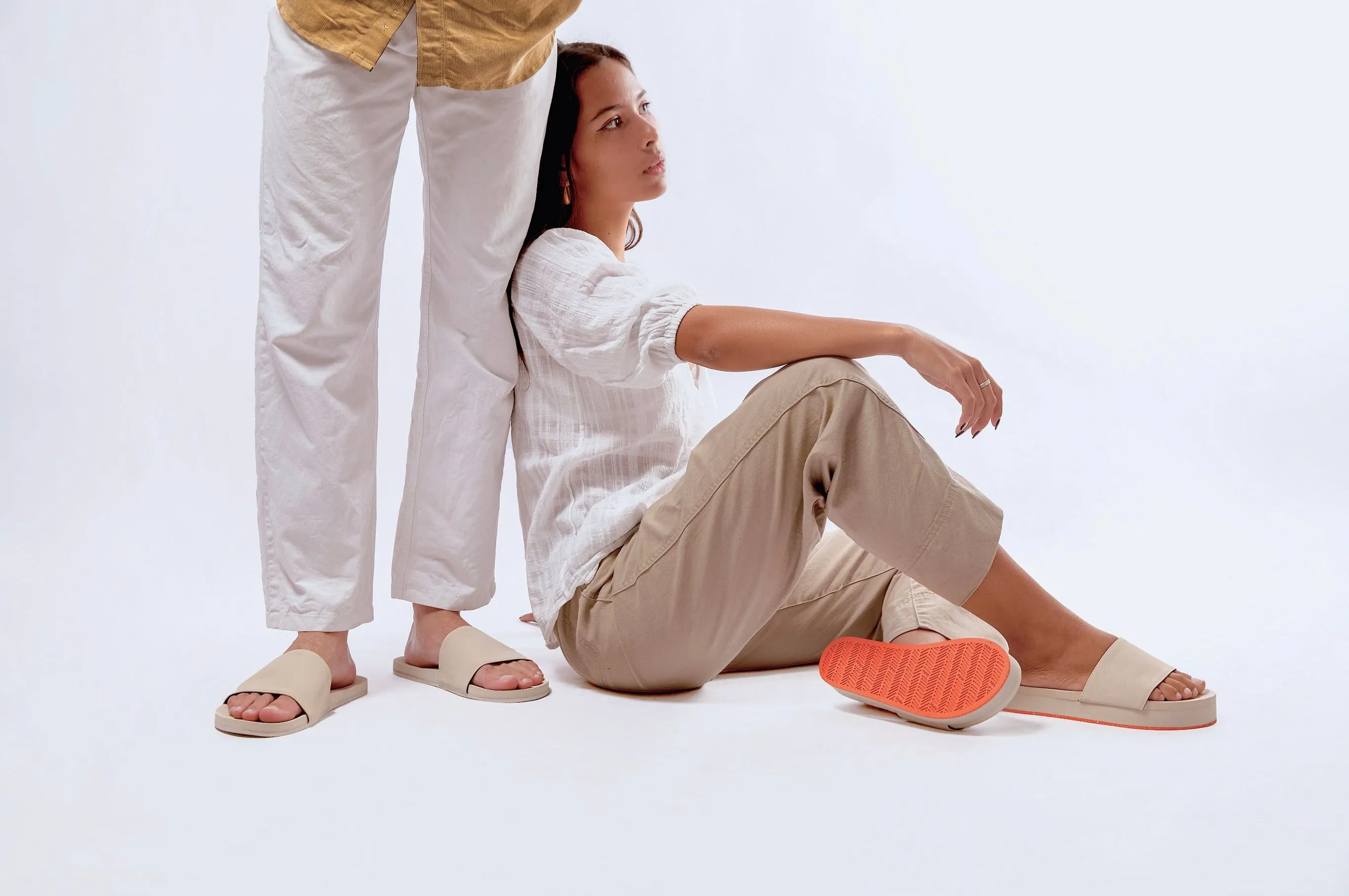 Men's Slides Sneaker Sole - Sea Salt/Sea Salt Sole