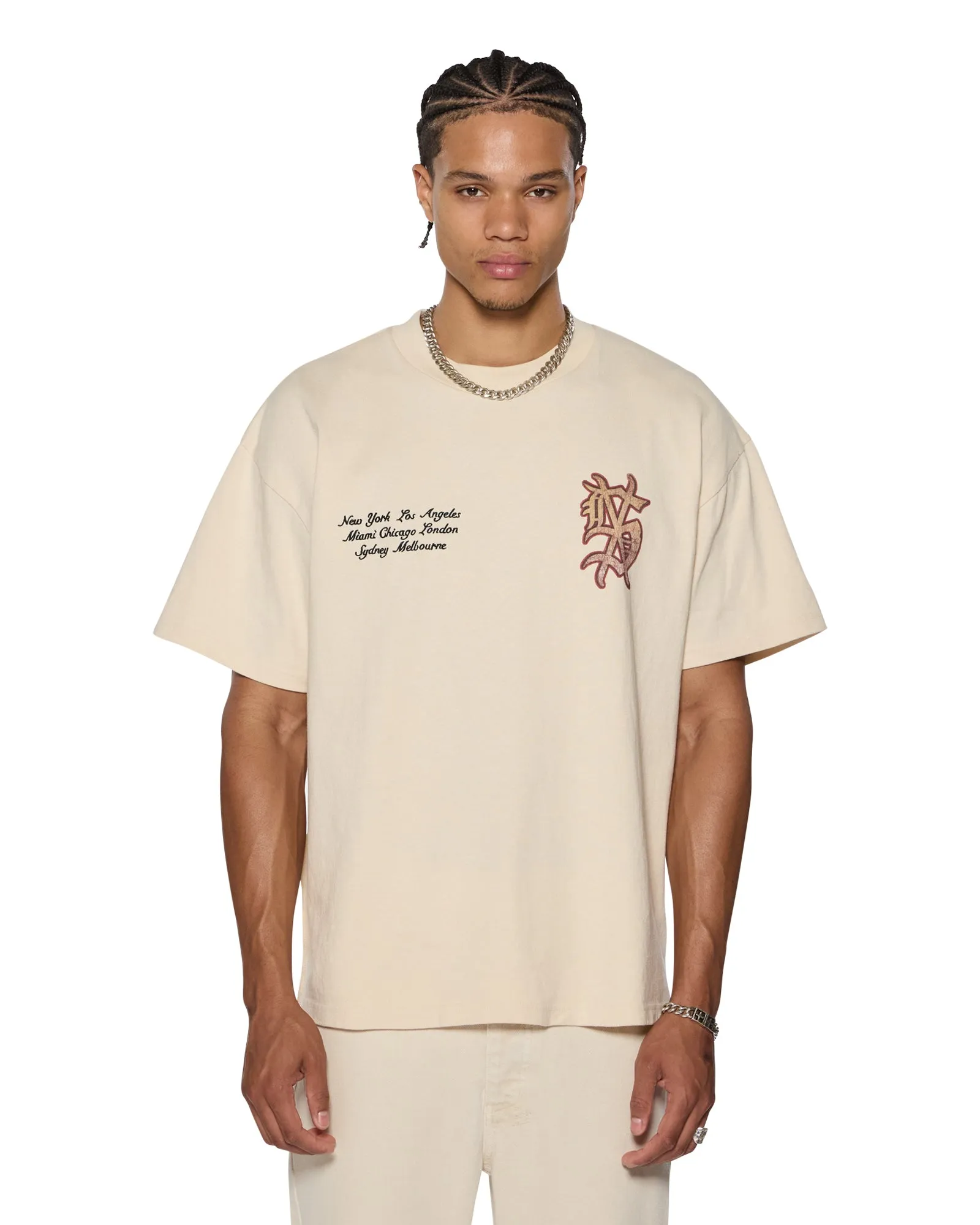 PLAYOFF EKCESS SS TEE DUSTY DESERT