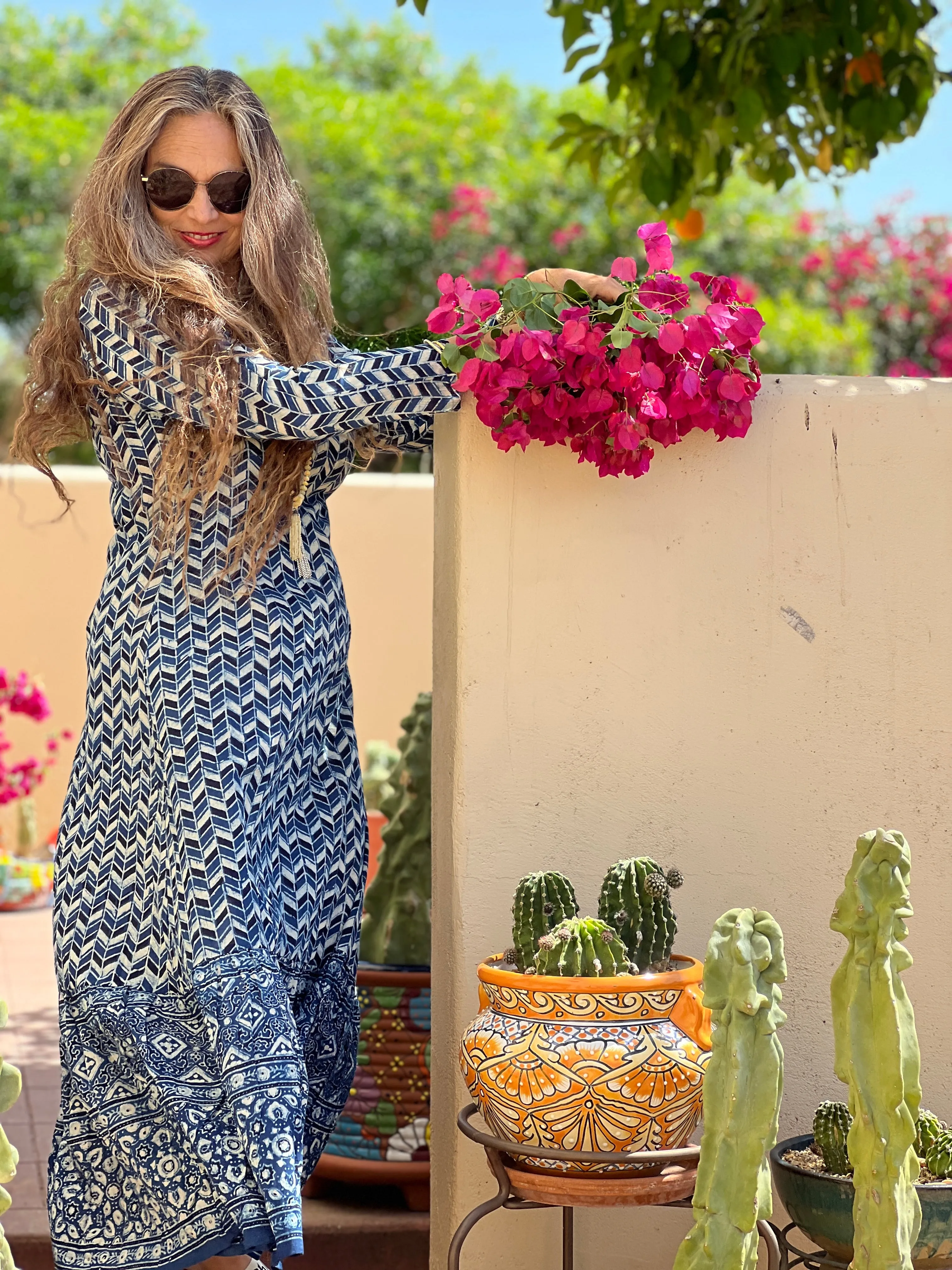Prisma Indigo Cotton Mermaid Dress