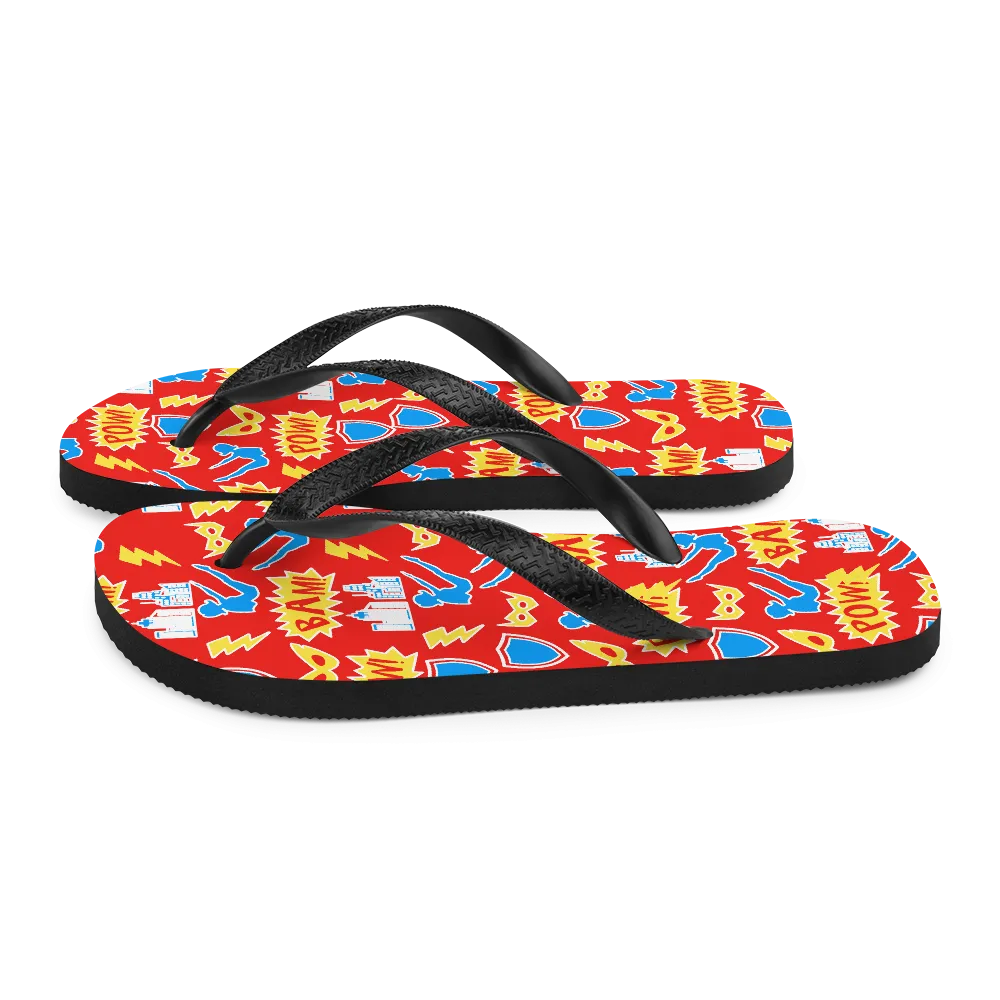 Superhero Pilates Flip-Flops