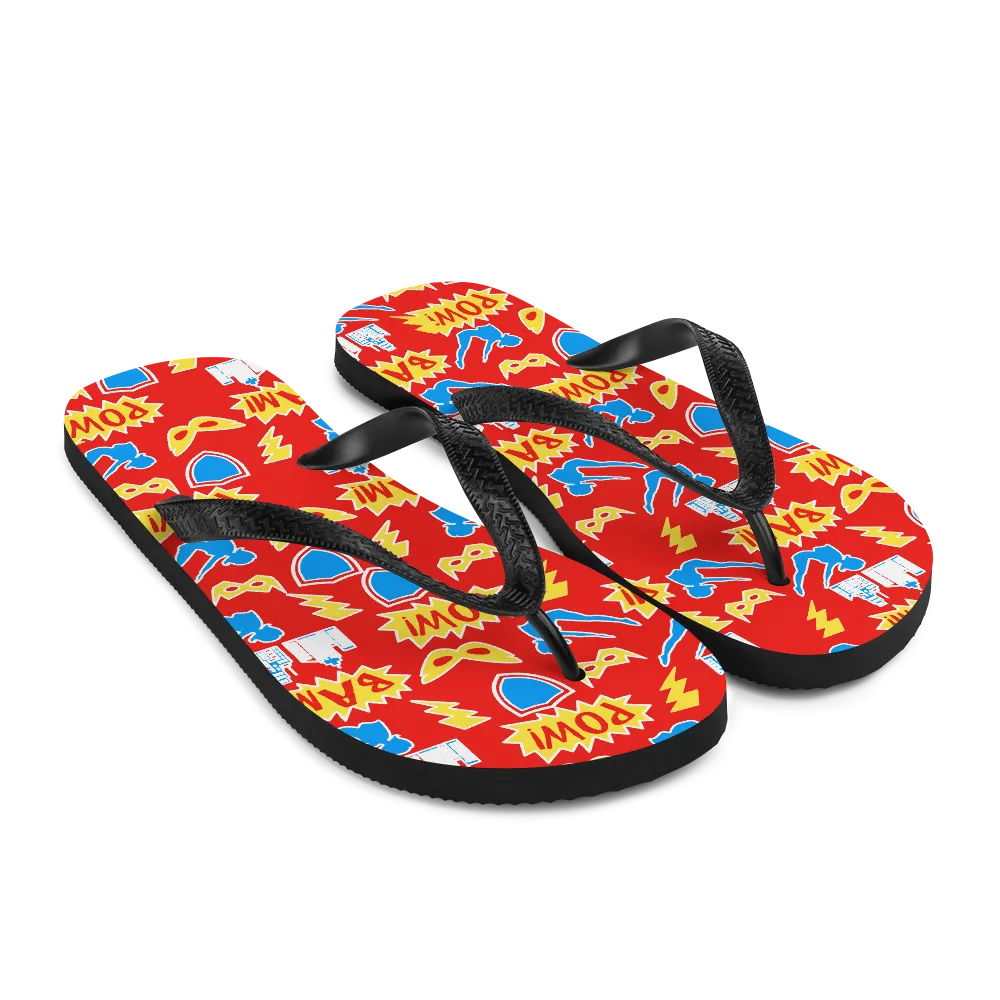 Superhero Pilates Flip-Flops