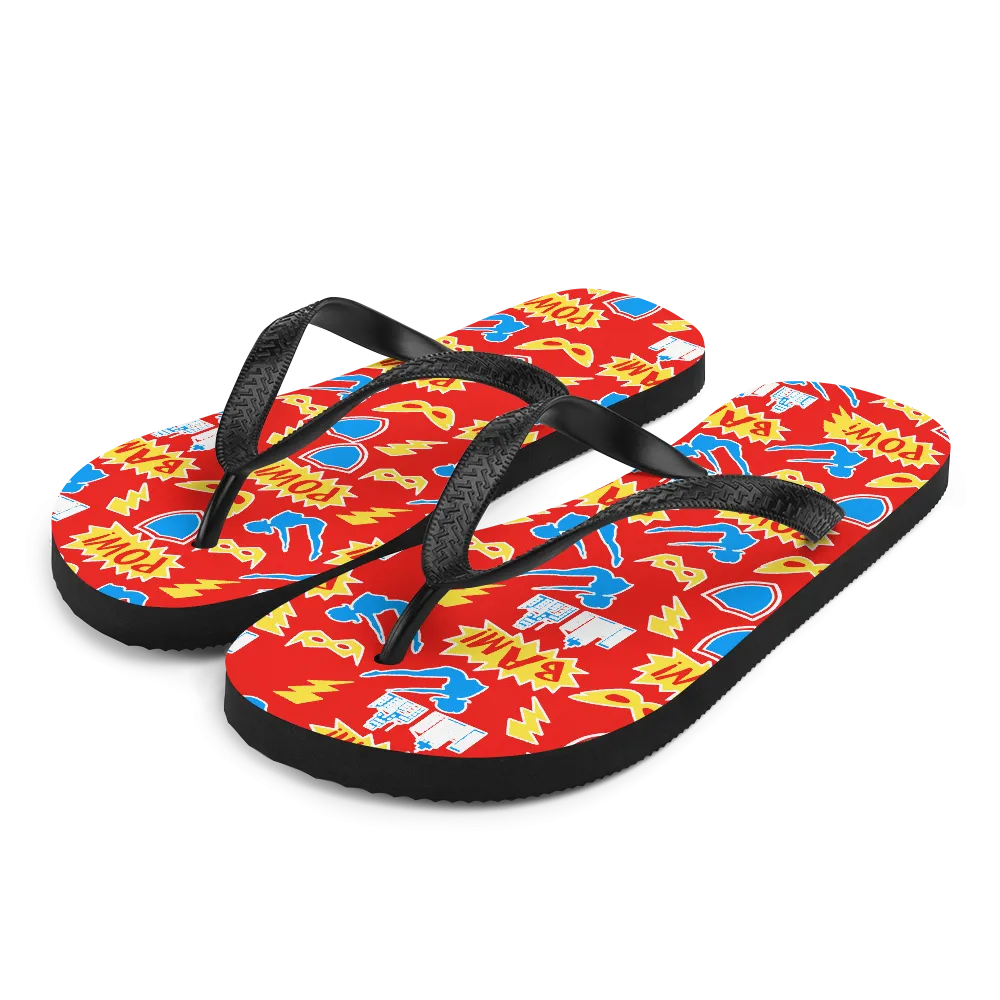 Superhero Pilates Flip-Flops