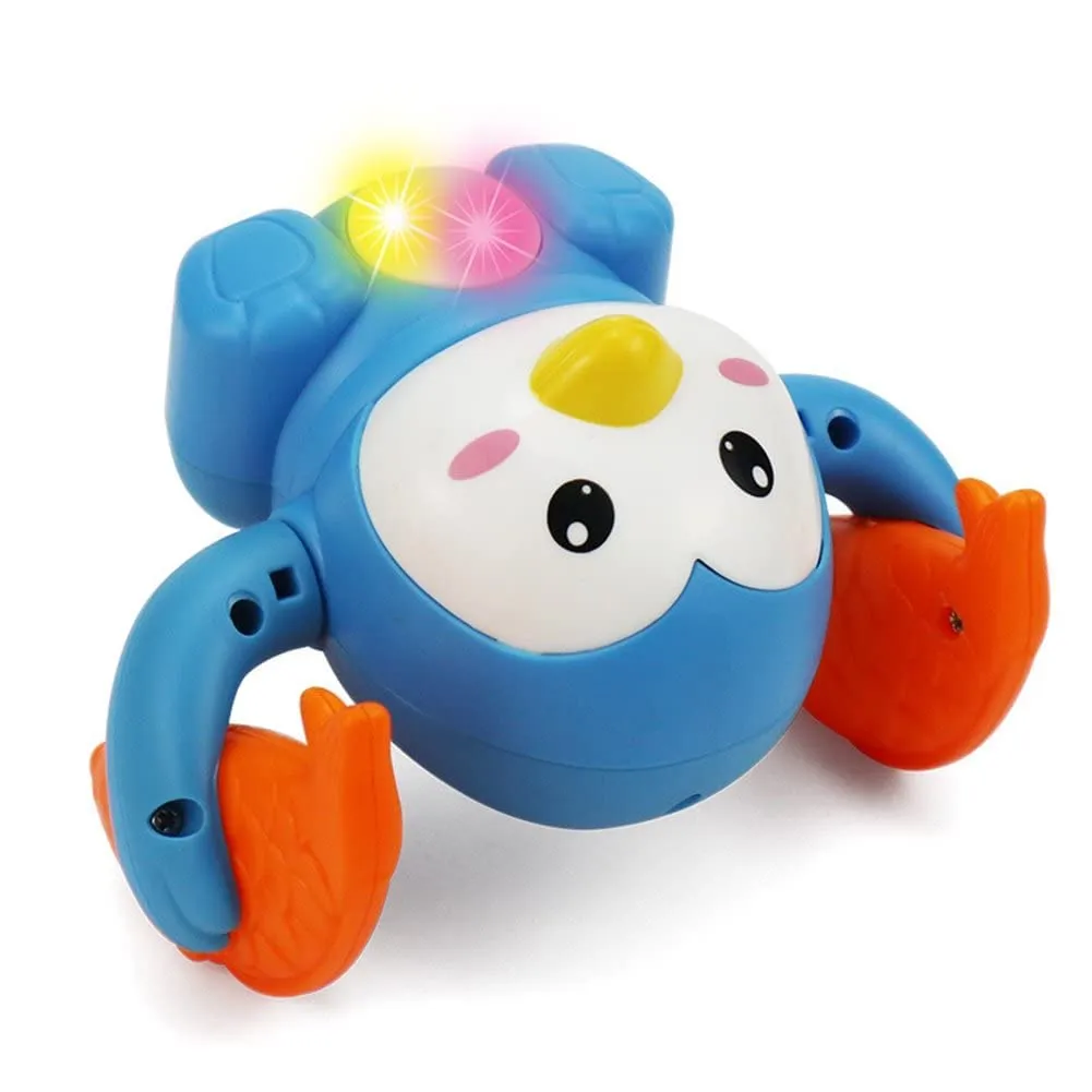 Umadiya Tumbling Penguin Crawling Musical Toys for Kids with 360°Spinning & Rolling, Music, Light, Sensor Control | Dancing Penguin Sound Baby Toys 6-12 Months Boy Girl - Multicolor