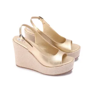 Vallora Wedges Heels - Gold