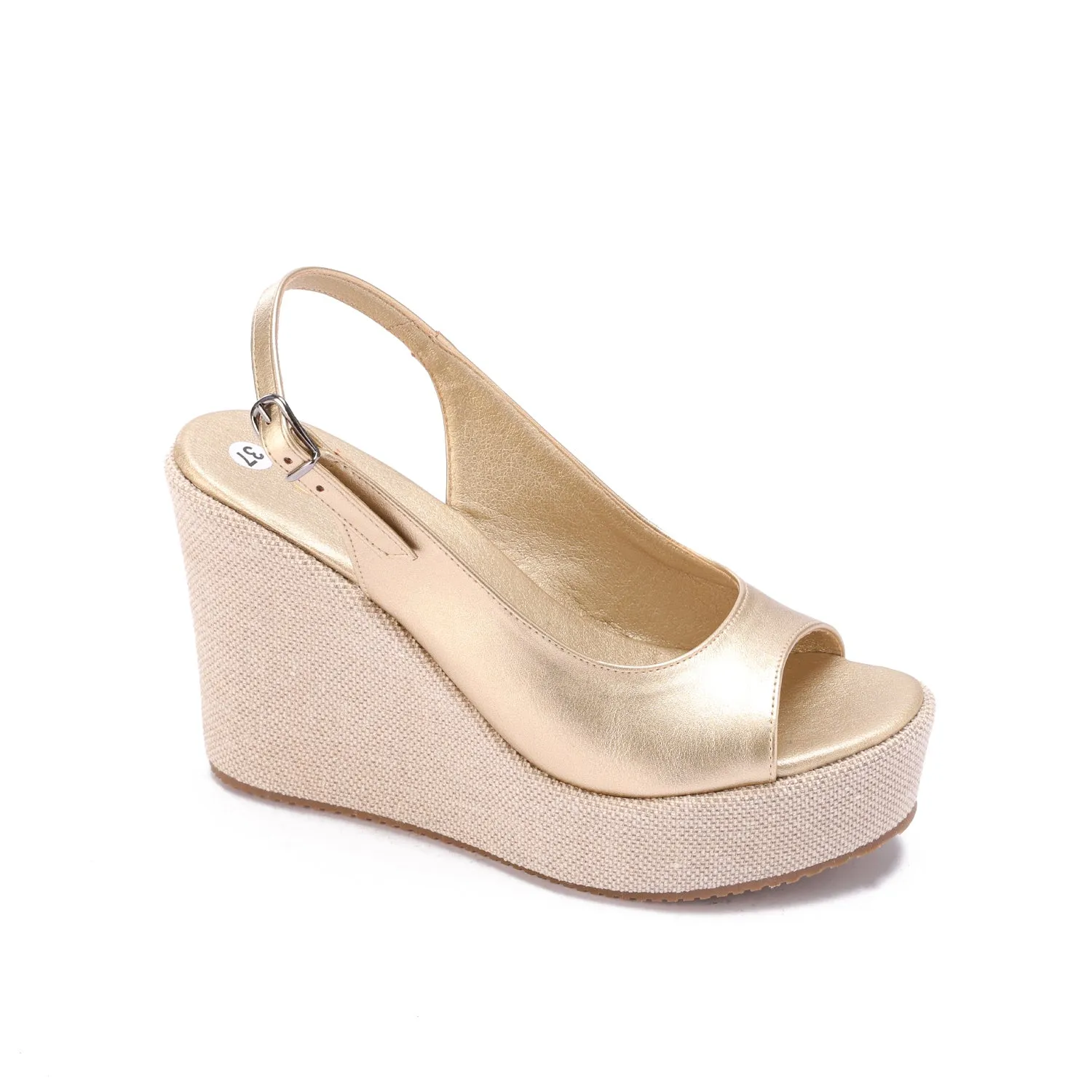 Vallora Wedges Heels - Gold