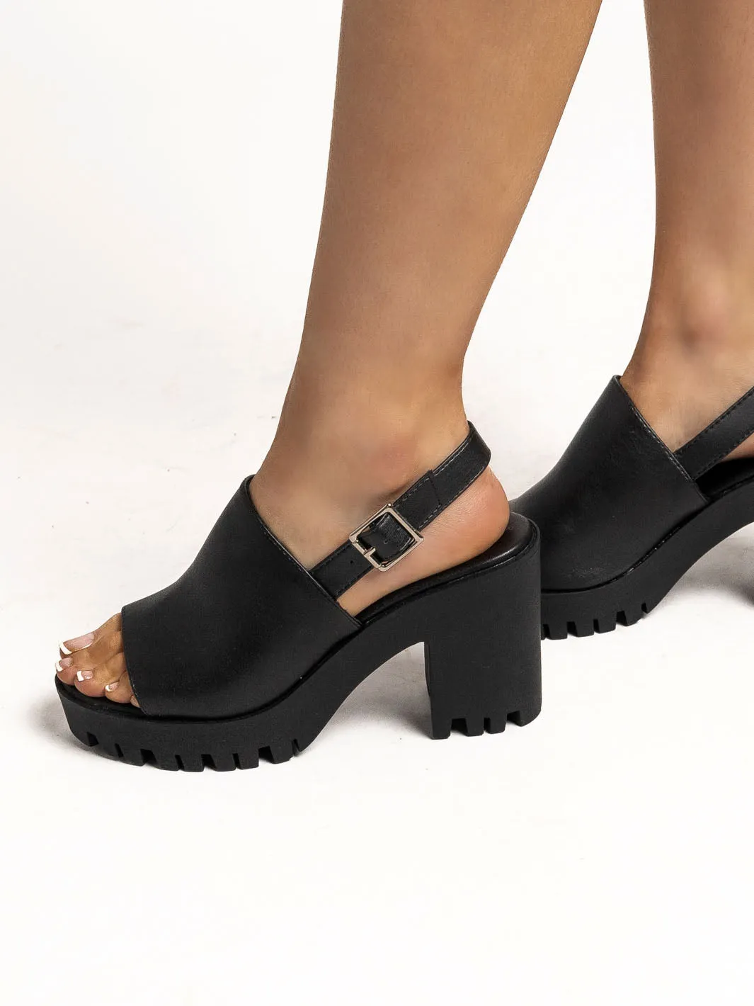 Watch Me Walk Away Lug Sandal - Final Sale