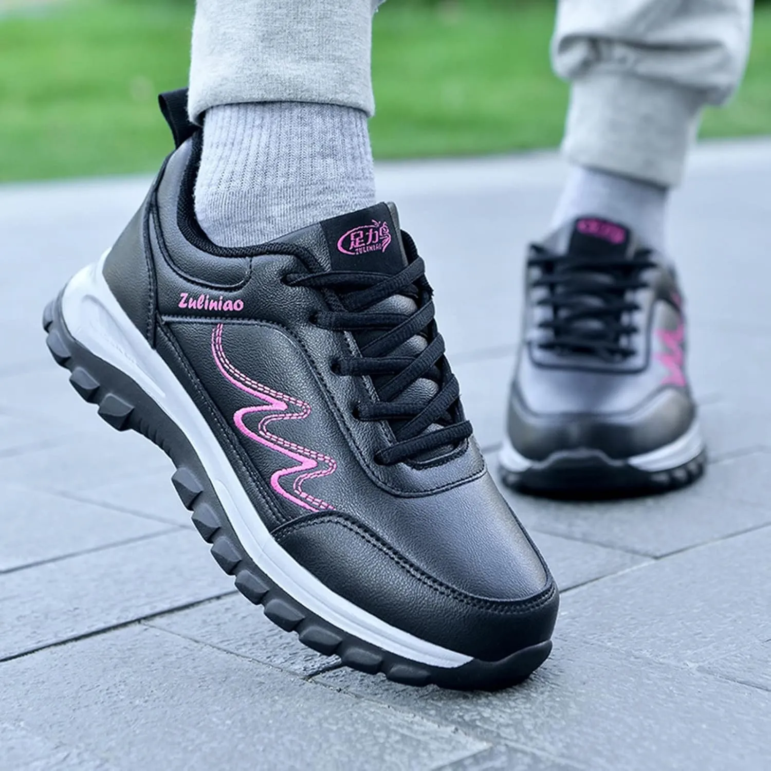 Womens Orthopedic Walking Shoes Non Slip Comfortable Breathable Workout Gym Sports Shoes Canvas Slip on Shoe